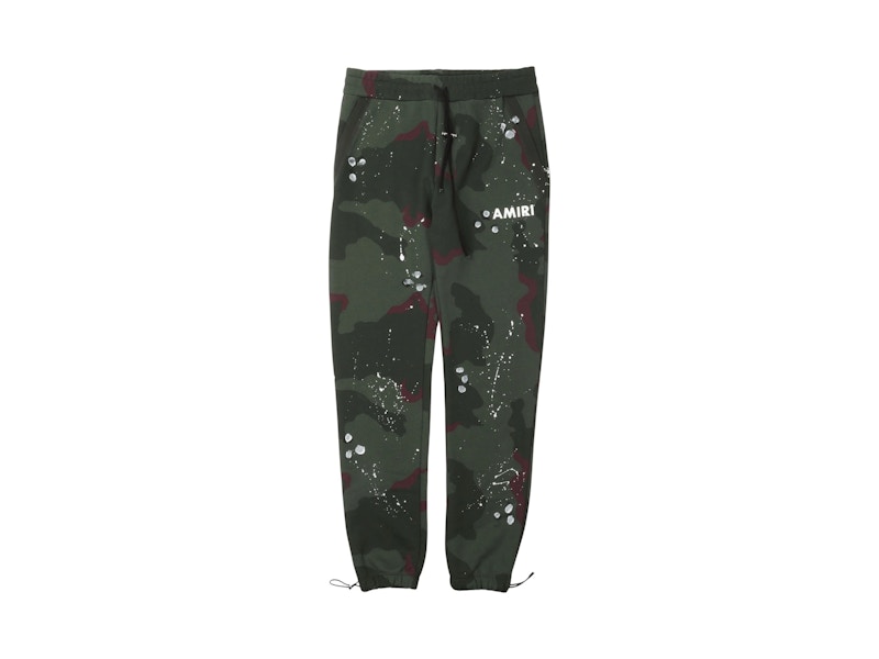 Pre-owned Amiri Men's  Army Logo Sweatpants In Camo In Multi